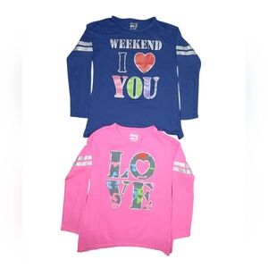 Sleep On It Girls Long Sleeve Shirts Set